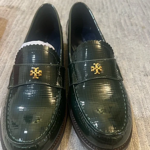 Elegant Green Loafers with Gold Detail Amazon.com | MHB Men main image 3